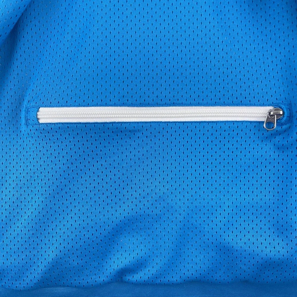 The North Face Mens Reversible Mesh Full‎ Zip Hoodie Blue White M Medium